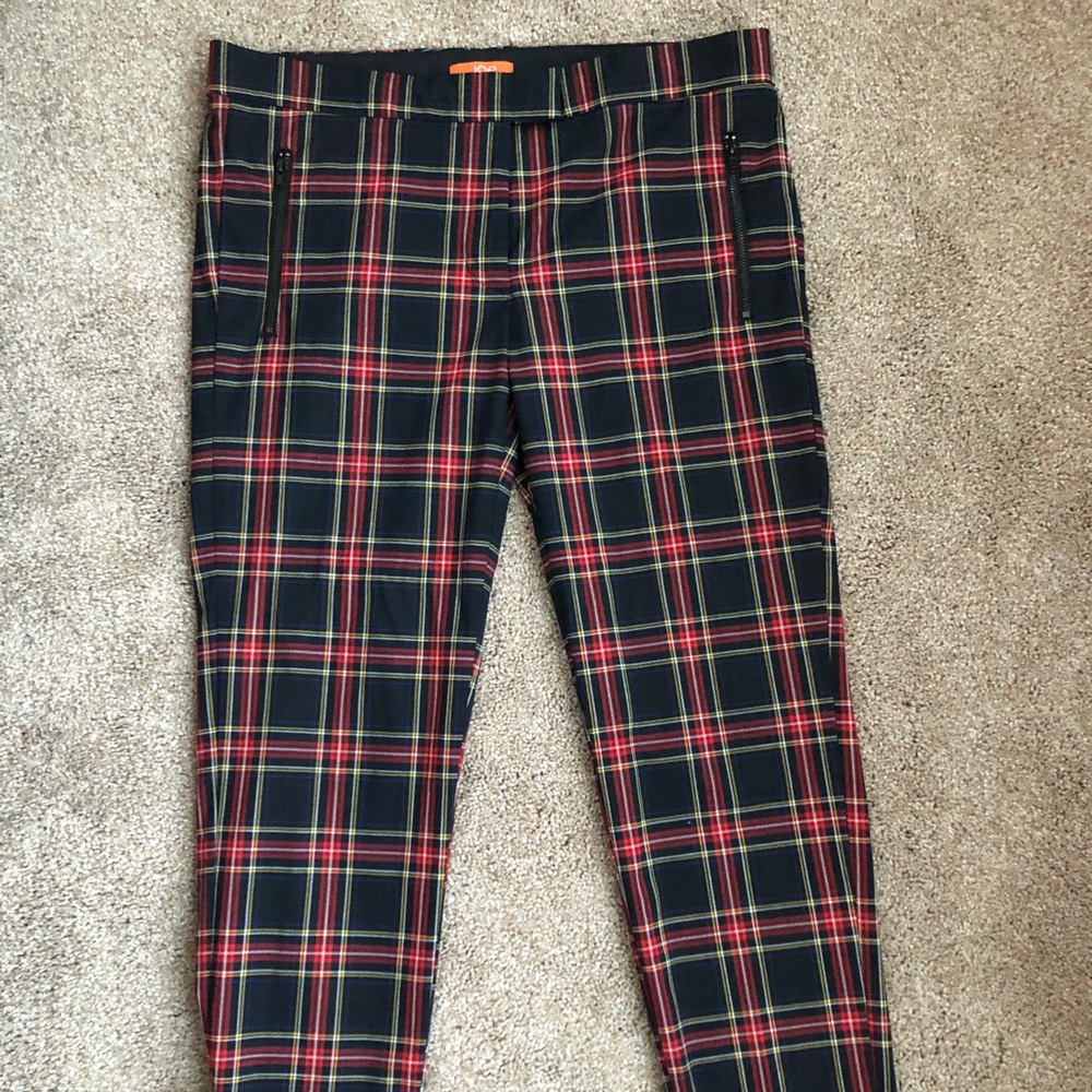 Joe Fresh Cropped Plaid Pants